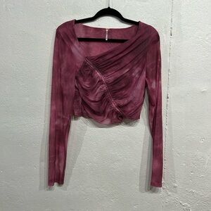 Free People Supernova Asymmetrical Mesh Top